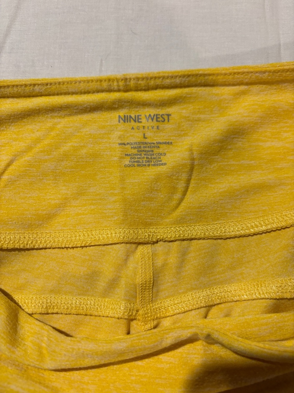 Nine West Yellow Bike Shorts